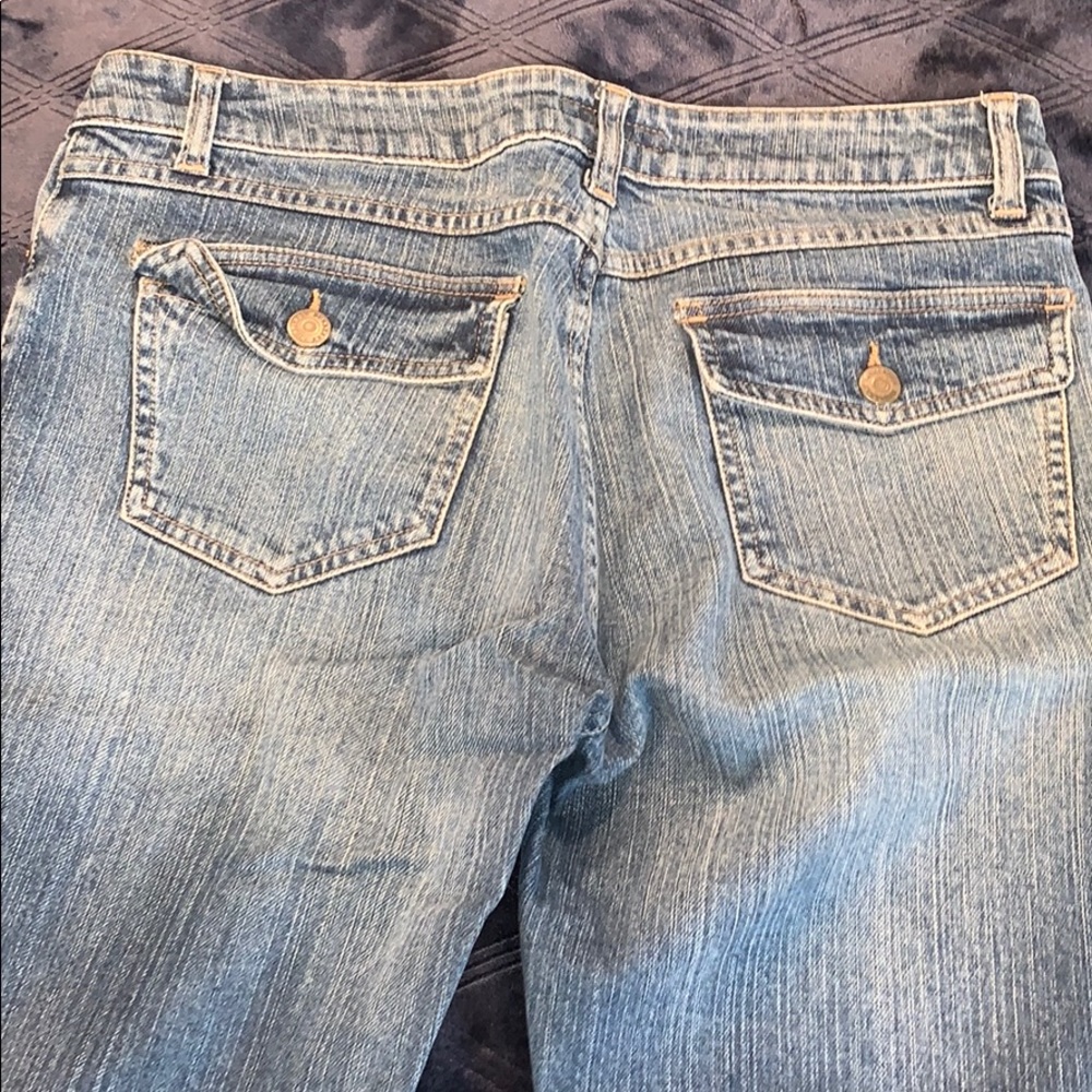 Burberry jeans with burberry print size 8